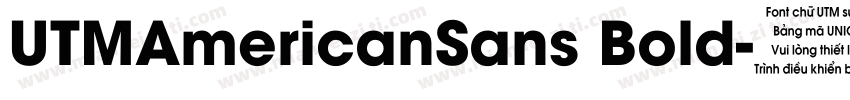 UTMAmericanSans Bold字体转换